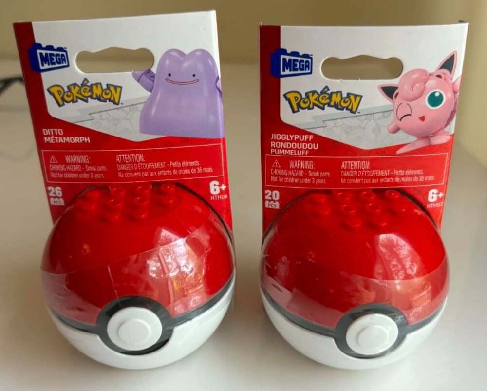 Mega Construx Pokemon Ditto HTH98 Jigglypuff HTH97 Ball Mini Sets Lot of 2